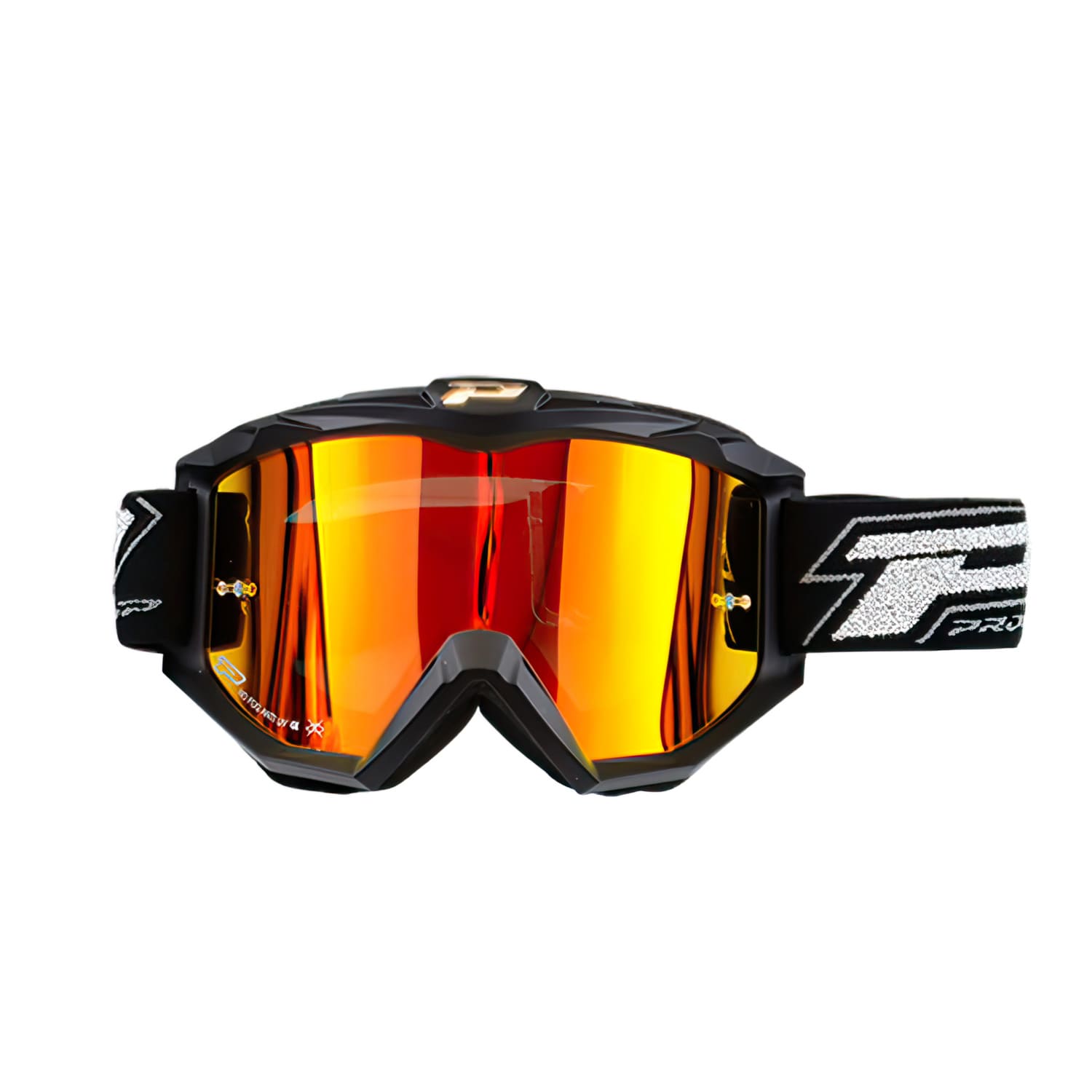 PG3204-501231 ProGrip 3204 Cross Mask Mirrored Glass Black Matt / Orange