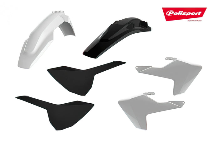POL-90829 Kit Carena Polisport Husqvarna FC / TC / FE / TE bianco / nero