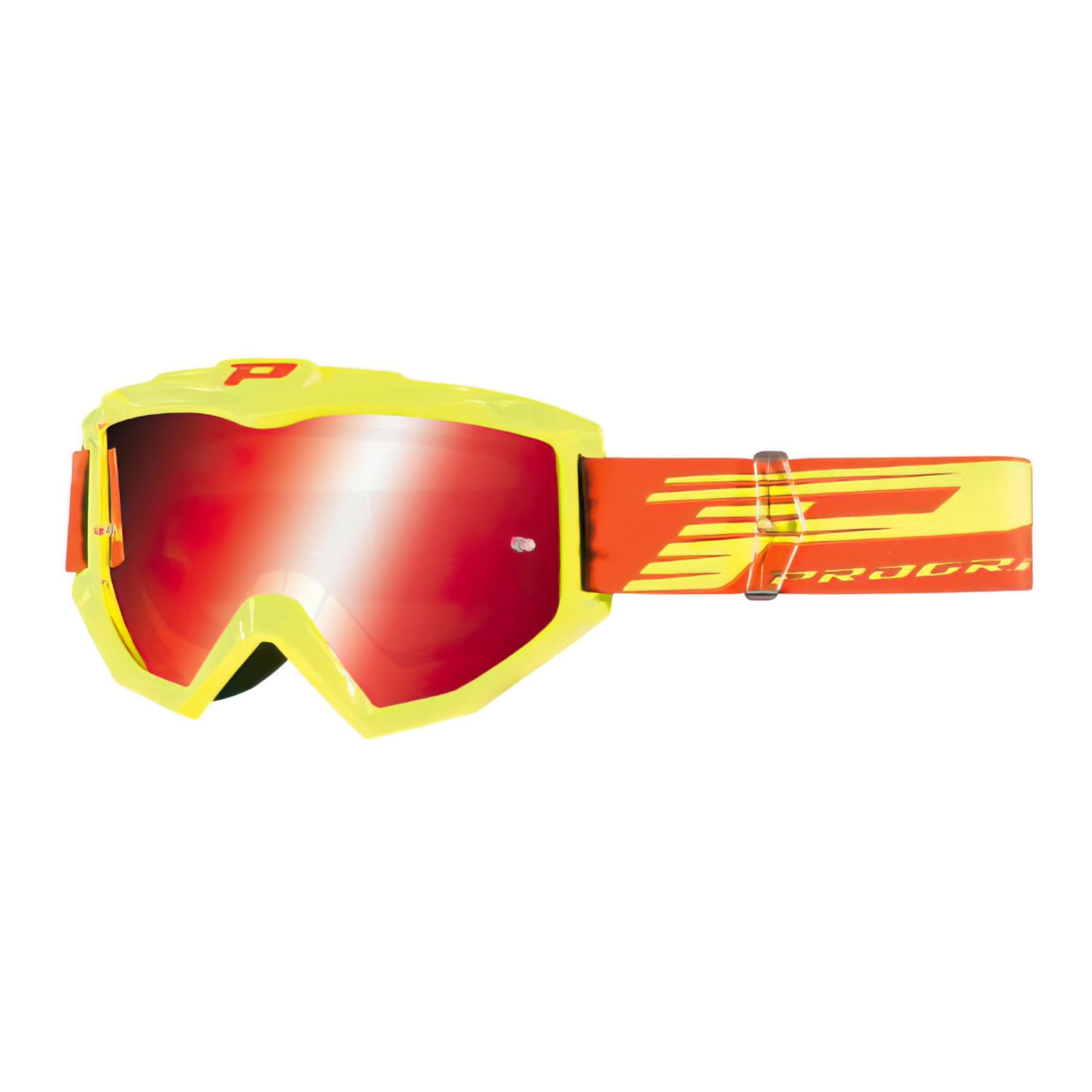 PG3201-FL-149864 Maschera cross ProGrip 3201 FL vetro specchiato arancione/giallo, COD: PG3201-FL-149864