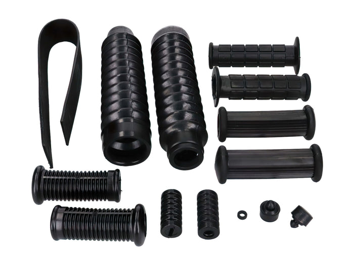 MOF-41888 Kit gomme telaio / cambio / avviamento a pedale / manubrio / forcella 14 pz. Simson S50 / S51 / S53 / S70 / S83
