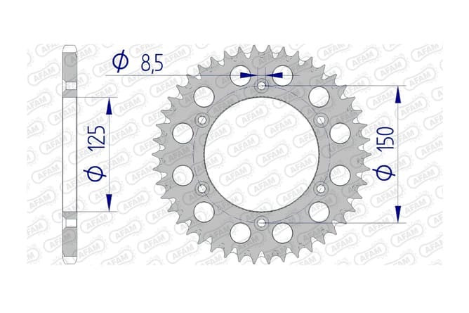1074735002 Corona Afam alluminio autopulente Z46 KTM / Husqvarna, COD: '1074735002