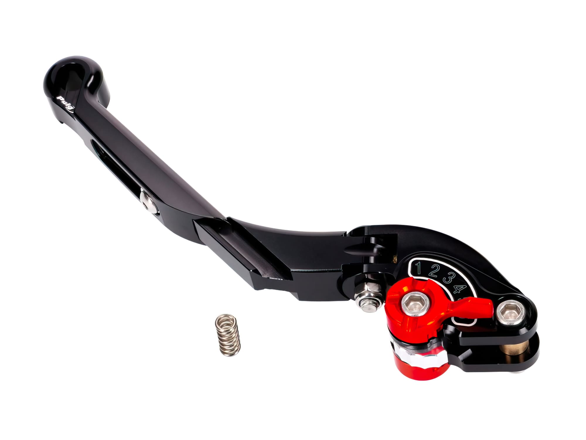 PUI29-NNR Puig 2.0 Adjustable Folding Extendable Rear Brake/Clutch Lever Black/Red