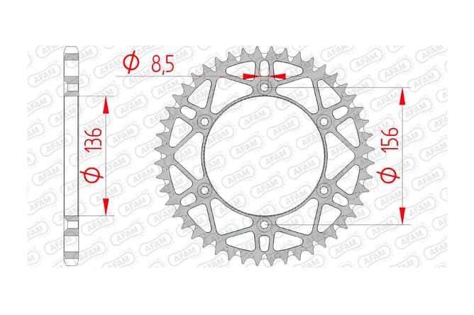 1074496002 Corona Afam acciaio autopulente Z49 Beta / Sherco, COD: '1074496002