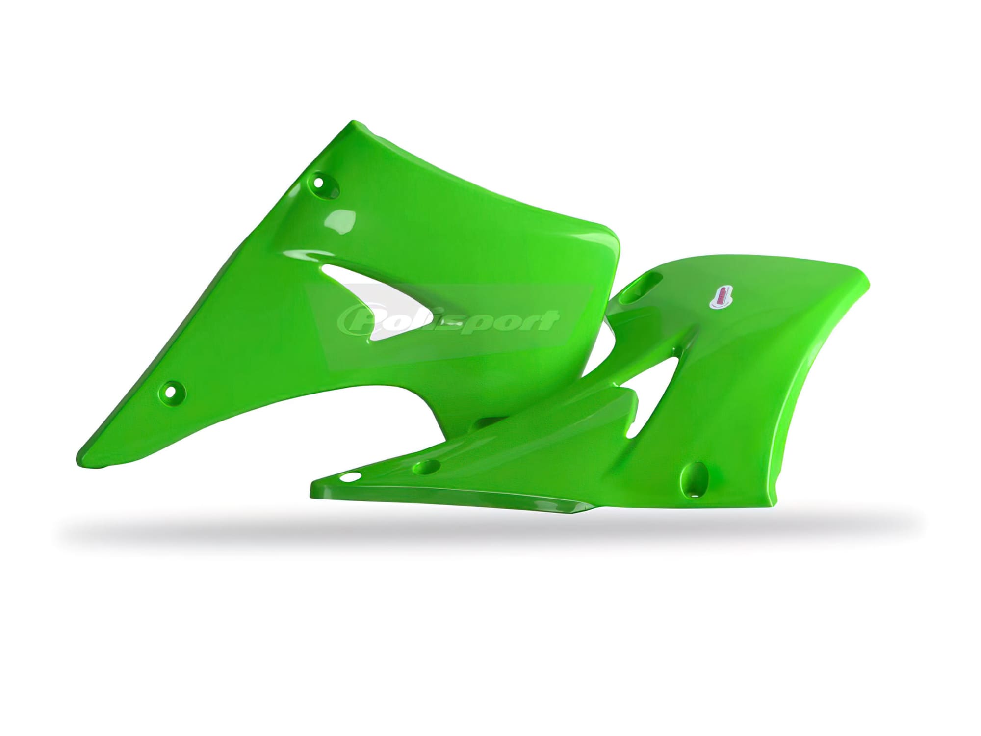 POL-8574200003 Carene laterale anteriore Polisport verde Kawasaki KX 125 / KX 250, COD: POL-8574200003
