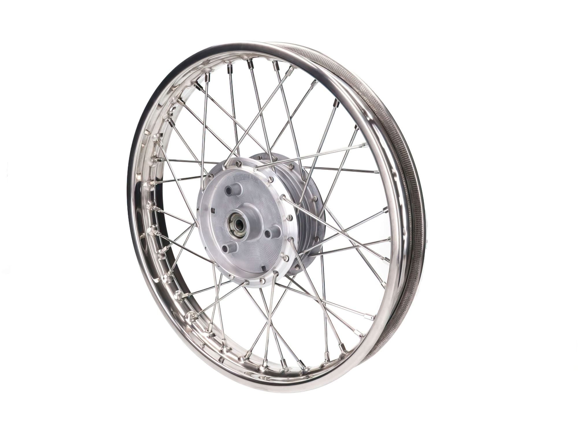 MOF-40890 Ruota a raggi 1,60 x 16 pollici acciaio inossidabile Simson KR51/1/ KR51/2 Schwalbe / S50 / S51 / S53 / S70 / S83 / SR4-1 Spatz / SR4-2 Star / SR4-3 Sperber / SR4-4 Habicht / Duo, COD: MOF-40890
