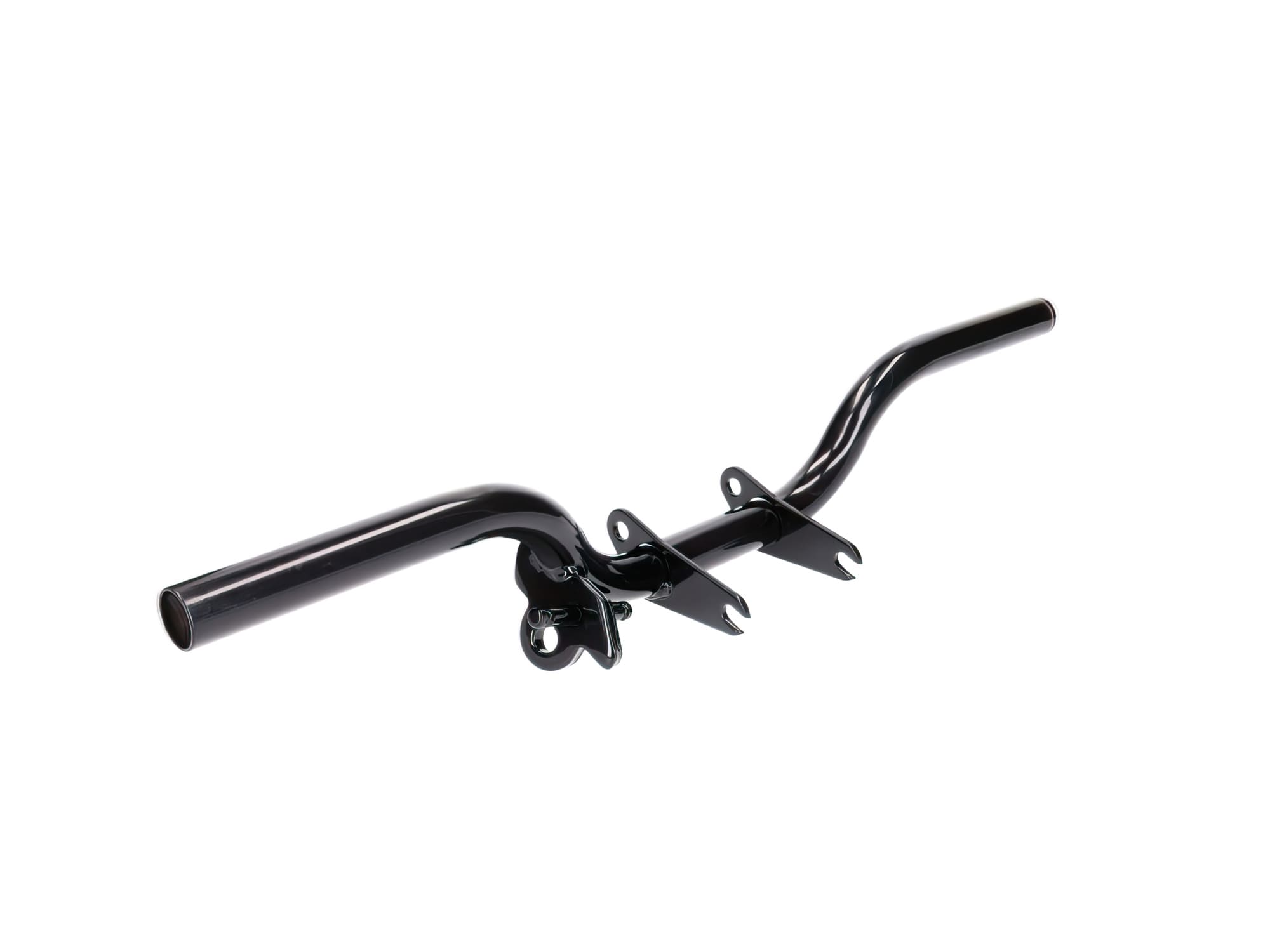 MOF-40777 Asta poggiapiedi nera con supporto cavalletto laterale Simson S50 / S51 / S70 / S53 / S83