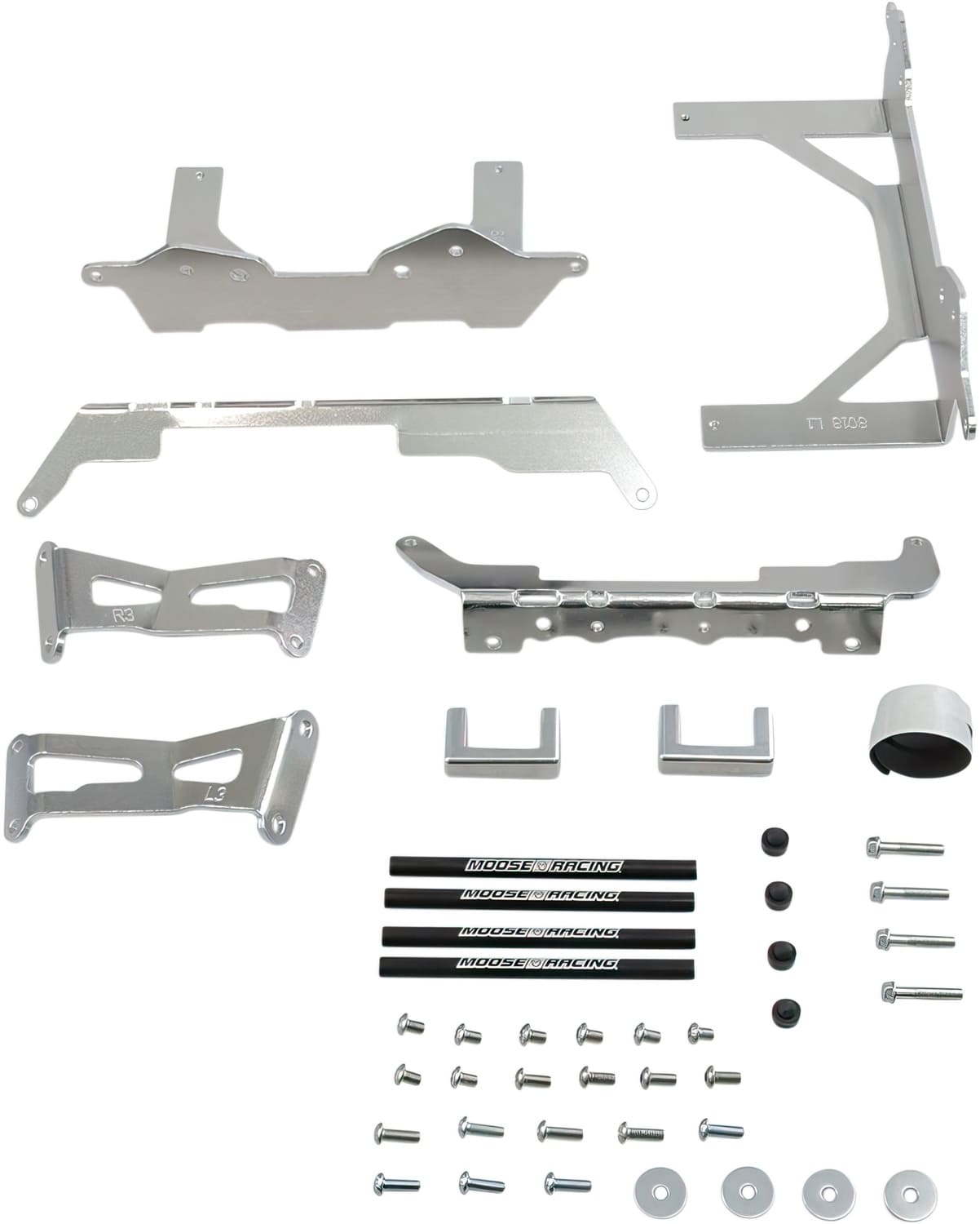 MR19010735 Protezione / Staffa stabilizzatore radiatore alluminio Moose Racing Kawasaki KXF 250, COD: MR19010735