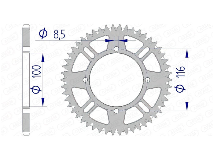 1074595004 Corona Afam 420 alluminio autopulente Z53 KX 80 / 85, COD: '1074595004