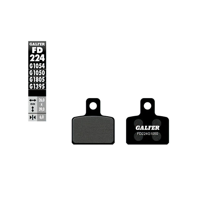 GLFD224G1050 Pastiglie freno Galfer semi-metallico Scooter Metrakit / Polini Mini moto, COD: GLFD224G1050