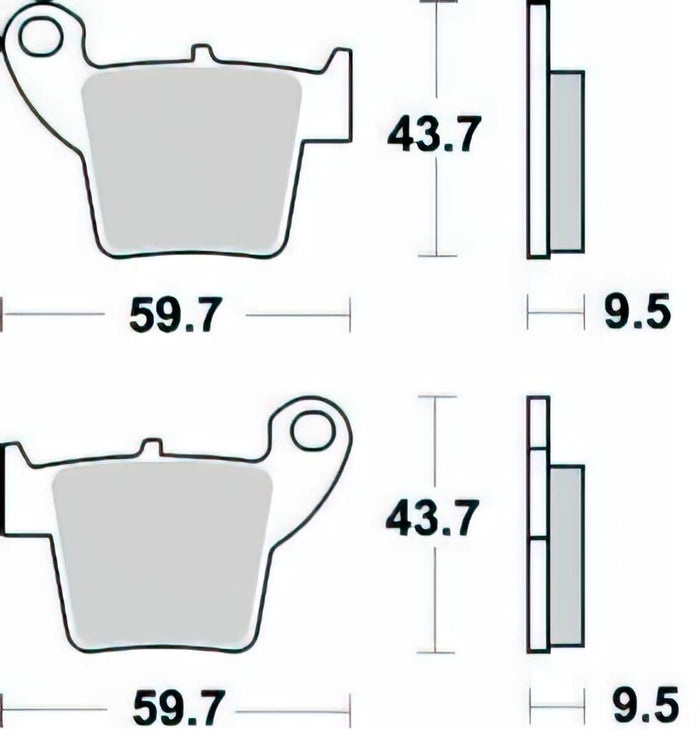 BRA-886CM46 Pastiglie freno Braking 886CM 46 CR / CRF