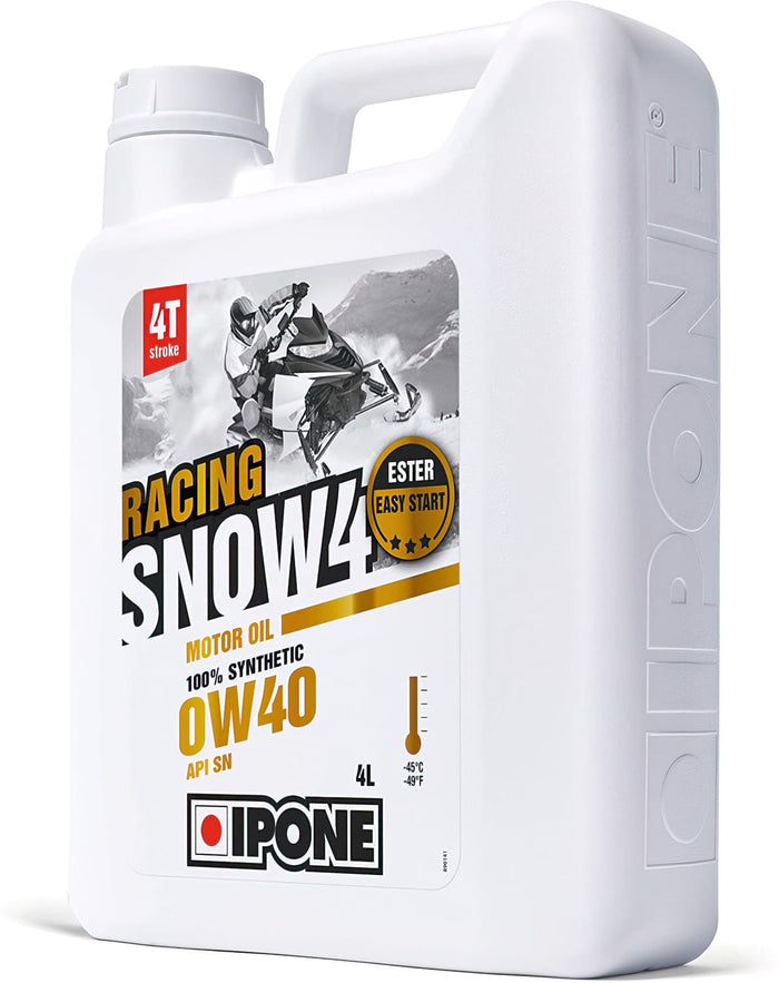 IP-800183 Olio Motore 4 tempi 0W40 Ipone Snow 4 Racing 100% sintetico 4L