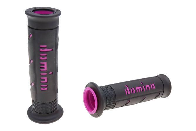 DOM37171RP Manopole Domino A250 On-Road nero / rosa (aperto) - Billaricambi SRLS