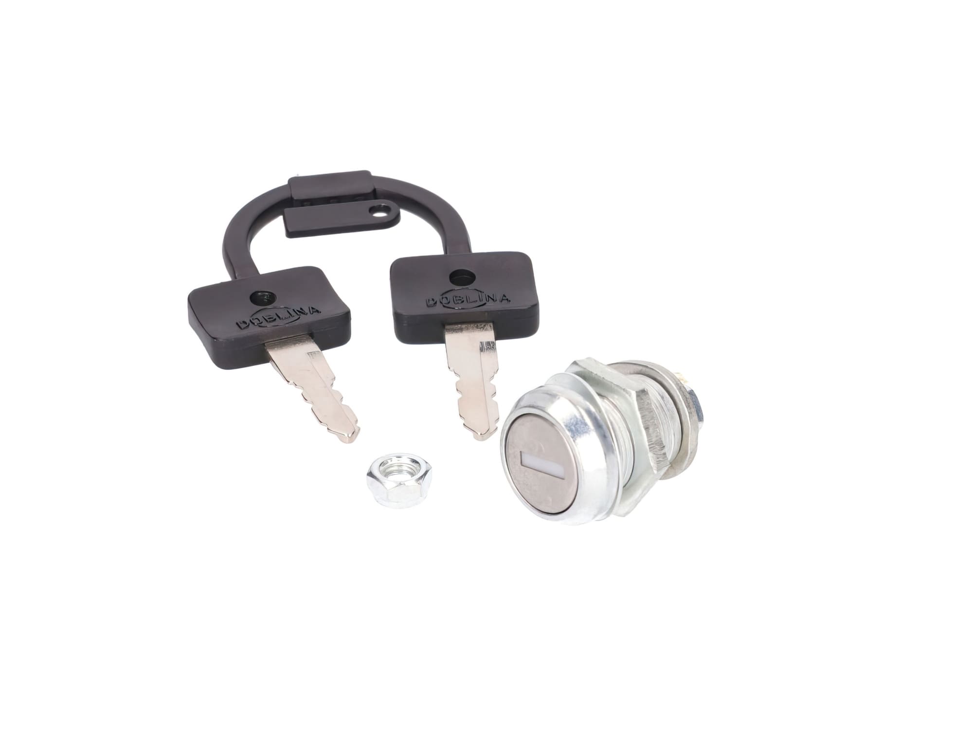 MOF-40867 Serratura coperchio laterale argento Simson S50 / S51 / S53 / S70 / S83