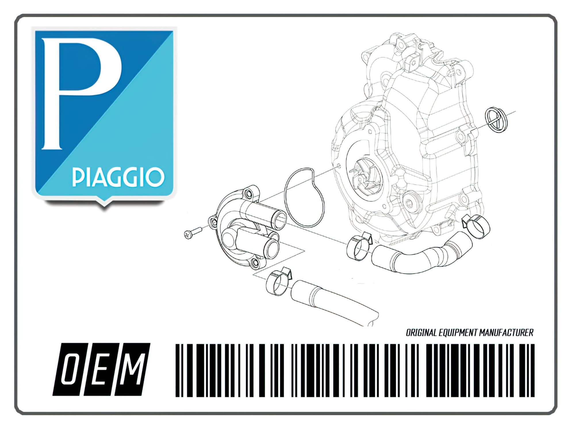 OE-PIA4795715 Ingranaggio Primario - ricambio originale Piaggio ZIP SP2, 14 Denti