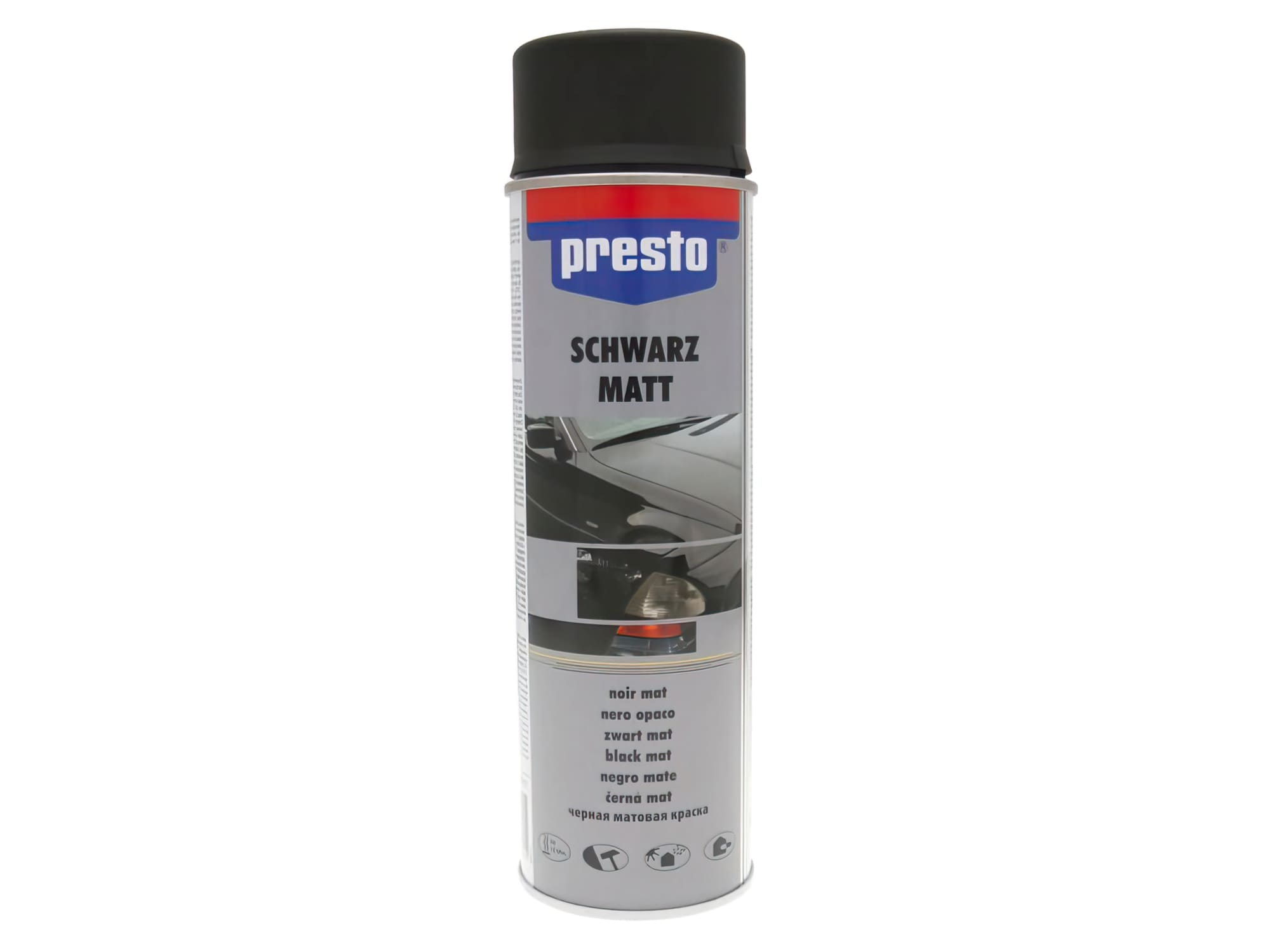PTO33623 Spray Rallye vernice Presto nero opaco 500ml