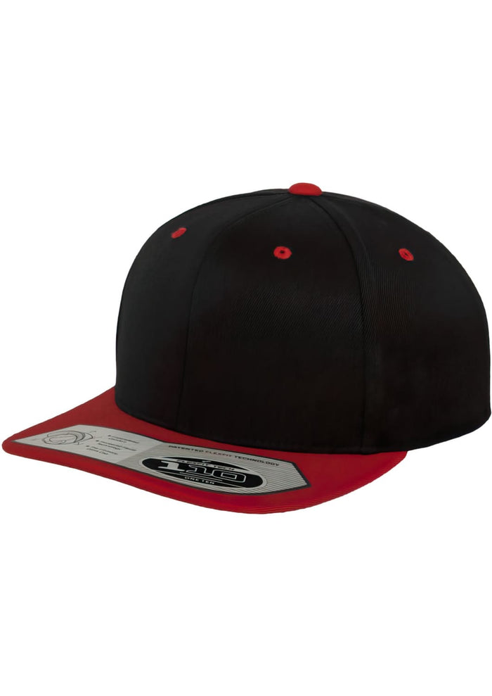 FF-110-00044-0050 Cappellino snapback Fitted 110 Flexfit nero/rosso