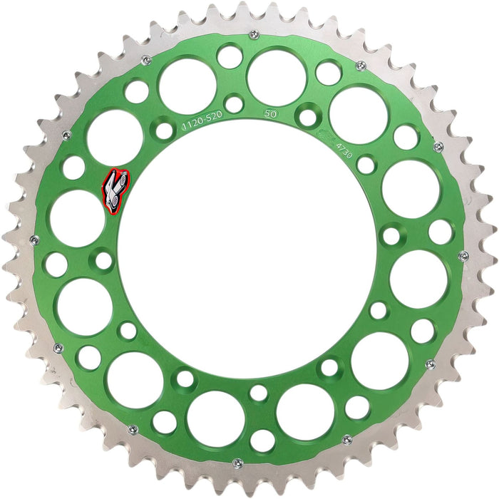 REN-12101140 Corona Renthal 520 Z.50 Twinring verde Kawasaki KX / KXF Kawasaki KX / KXF, COD: REN-12101140