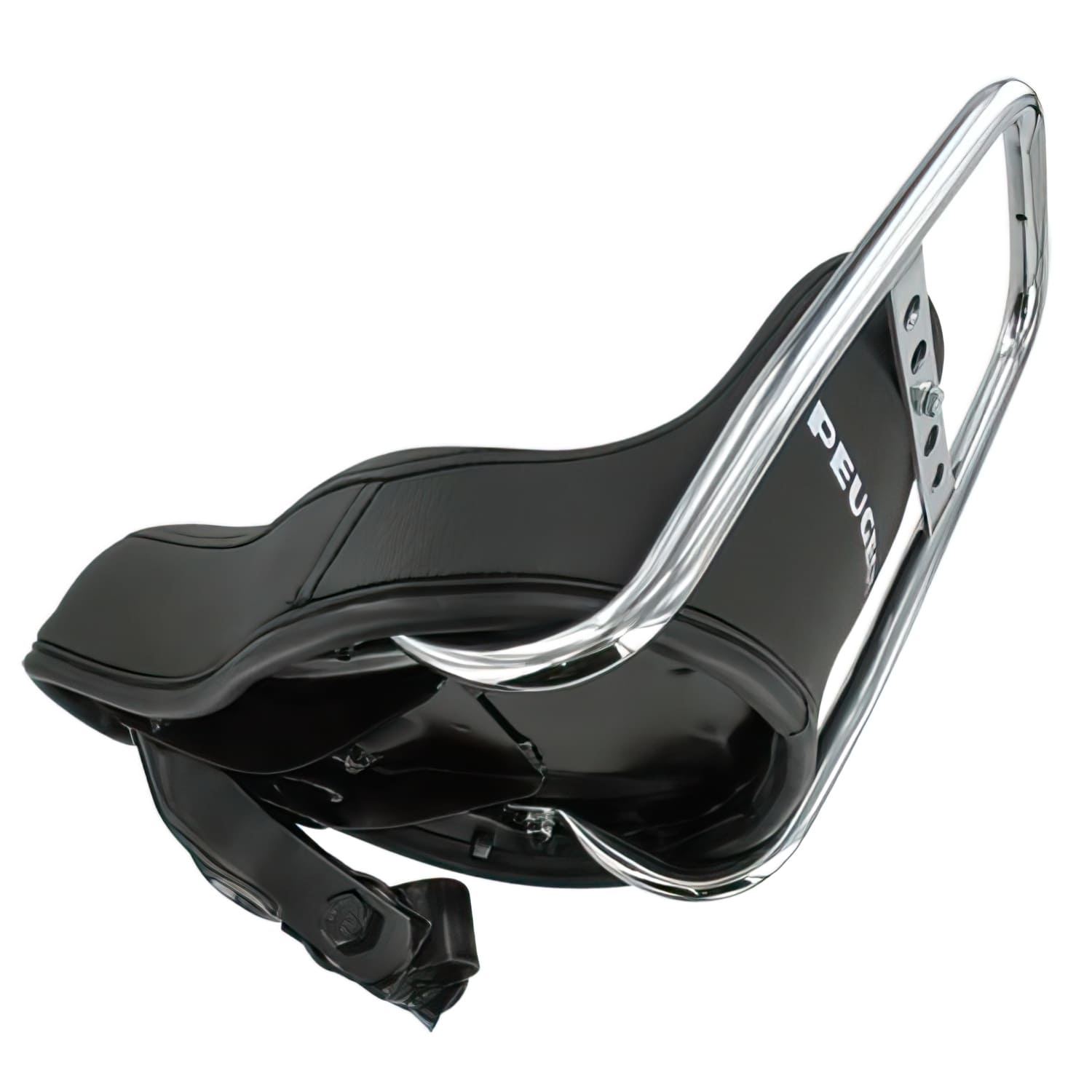 CGN507003 Sella tipo Chopper Peugeot 103 nero con logo Peugeot, COD: CGN507003