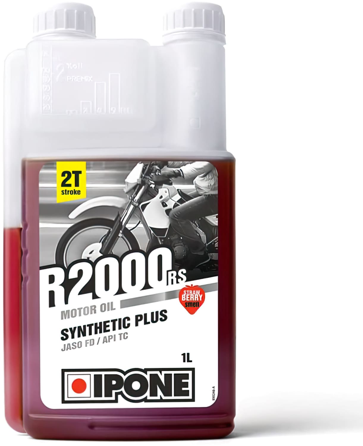 IP-800105 Olio Motore 2 tempi Ipone R2000 RS fragola semi-sintetico 1L, COD: IP-800105