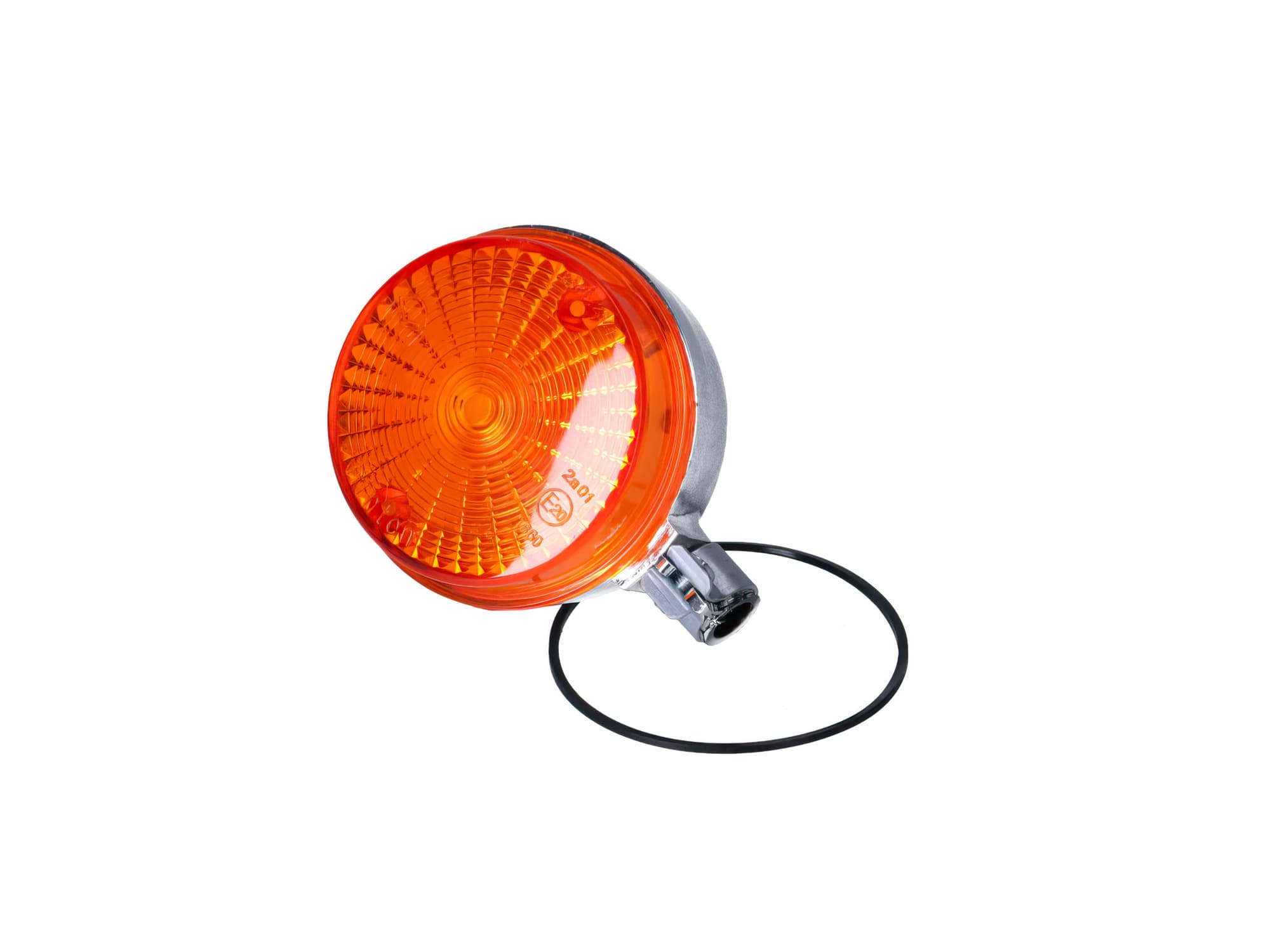 MOF-40720 Freccia posteriore 80mm arancione con calotta cromata Simson S50 / S51 / S70 / SR50 / SR80 omologato CE, COD: MOF-40720