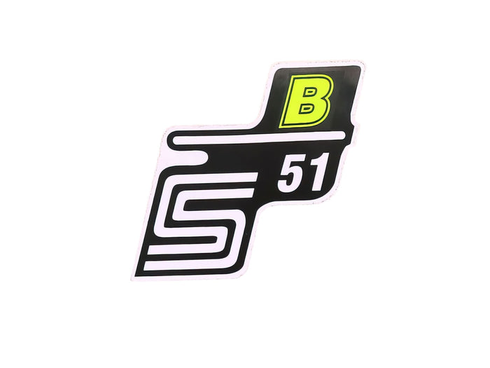 MOF-41998 Adesivo S51 B giallo neon Simson S51, COD: MOF-41998