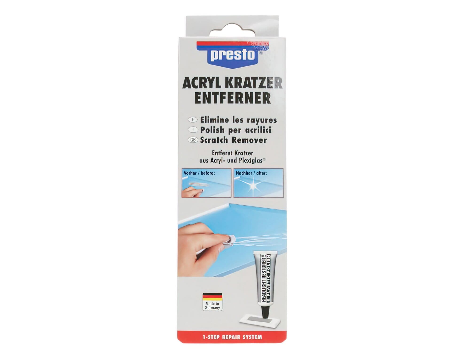 PTO34736 Rimuovi graffi acrilico Presto 50G