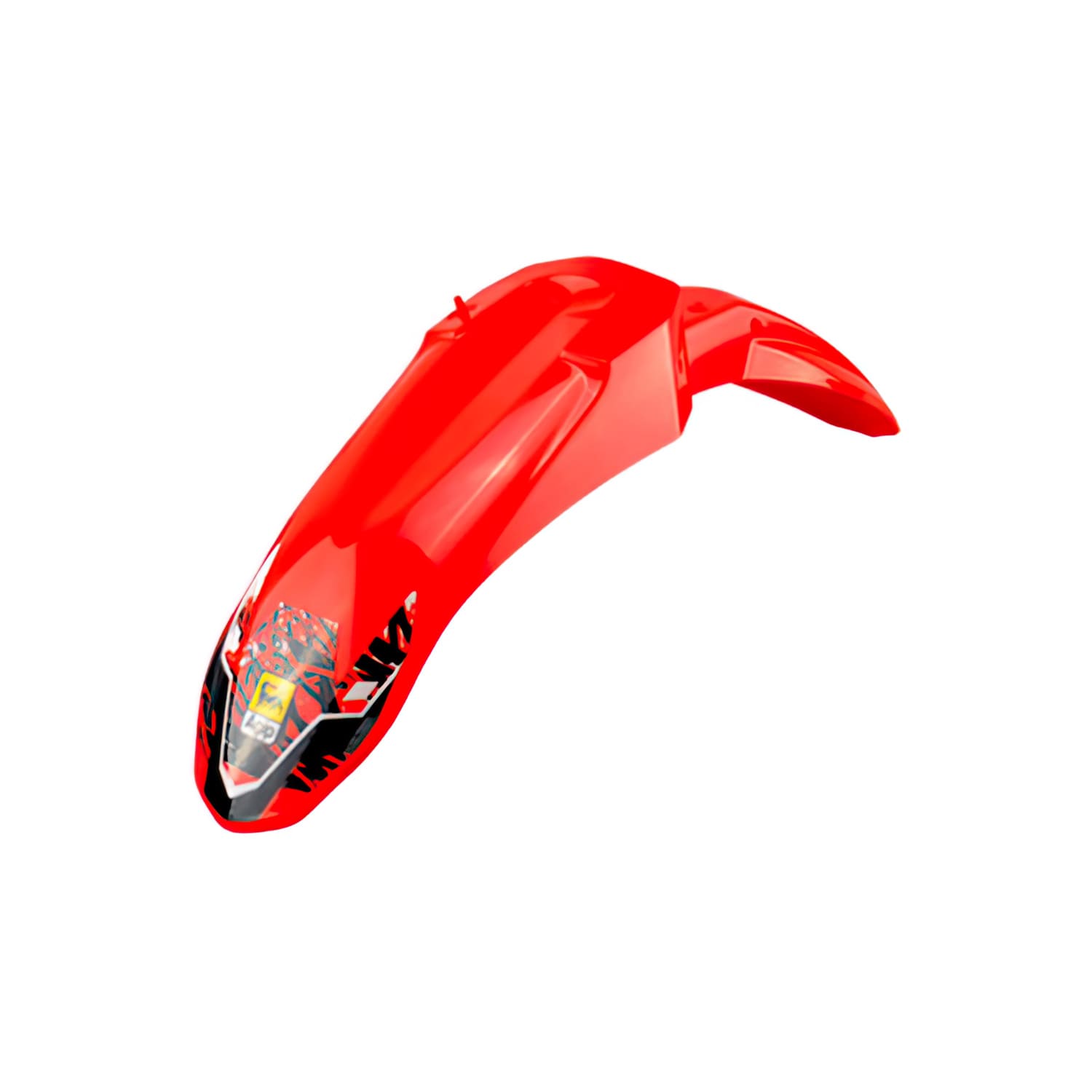 OE-DE86645900W1R5 Red front mudguard - original spare part Derbi Senda up to 2017