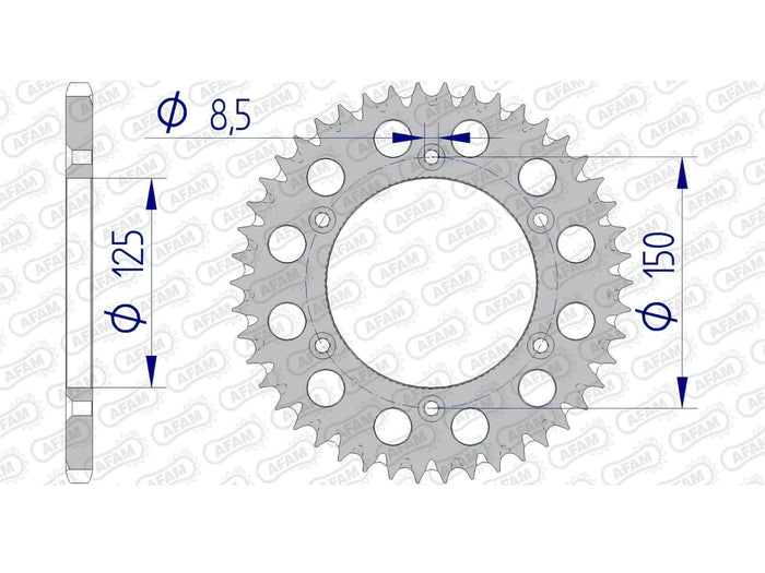 1074735001 Corona Afam alluminio autopulente Z45 KTM / Husqvarna, COD: '1074735001