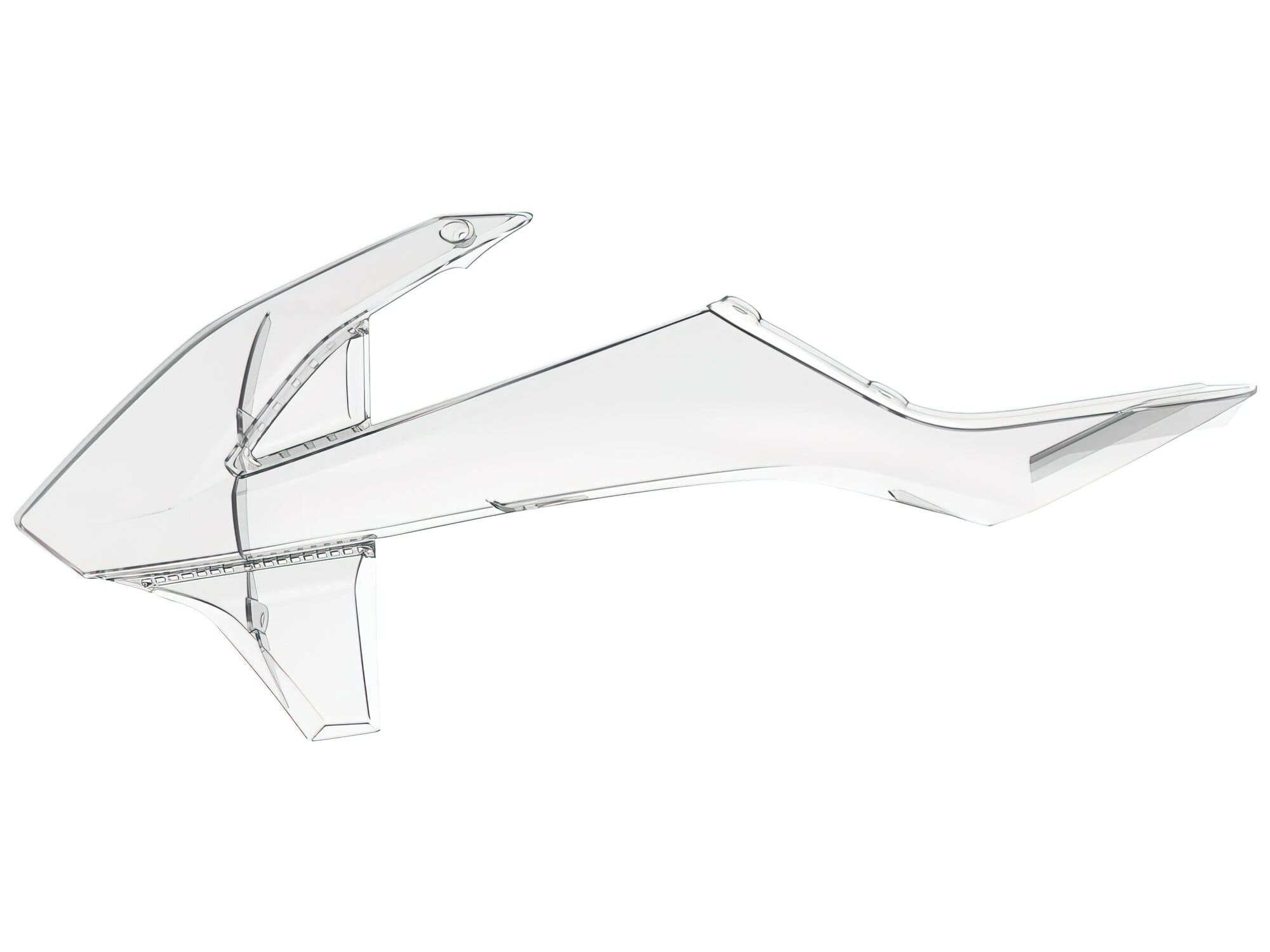 POL-8553200003 Carene laterale anteriore Polisport trasparente KTM EXC / EXC-F SX / SX-F, COD: POL-8553200003