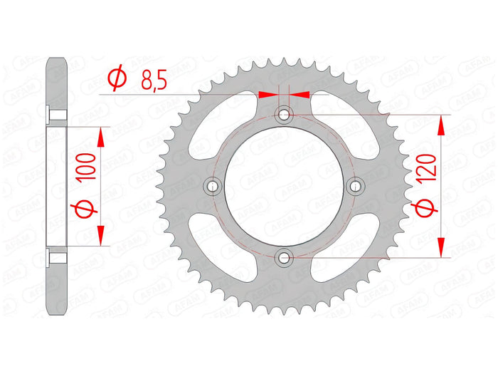 1074640002 Corona Afam acciaio Z50 - 428 Beta RR, COD: '1074640002