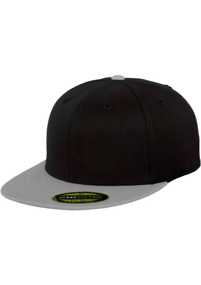 FF-6210T-00029-0067 Cappellino snapback Premium Fitted 210 Flexfit 2-Tone nero/grigio L/XL