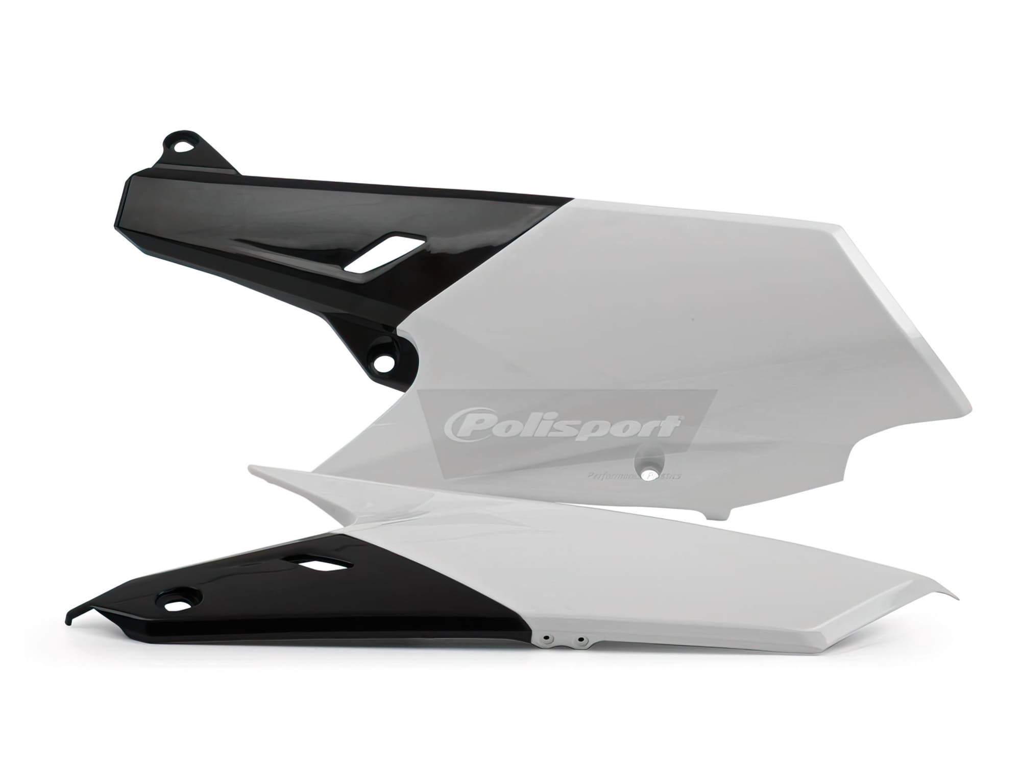 POL-8553300001 Carene laterali Polisport bianco Yamaha YZ 125 / 250, COD: POL-8553300001