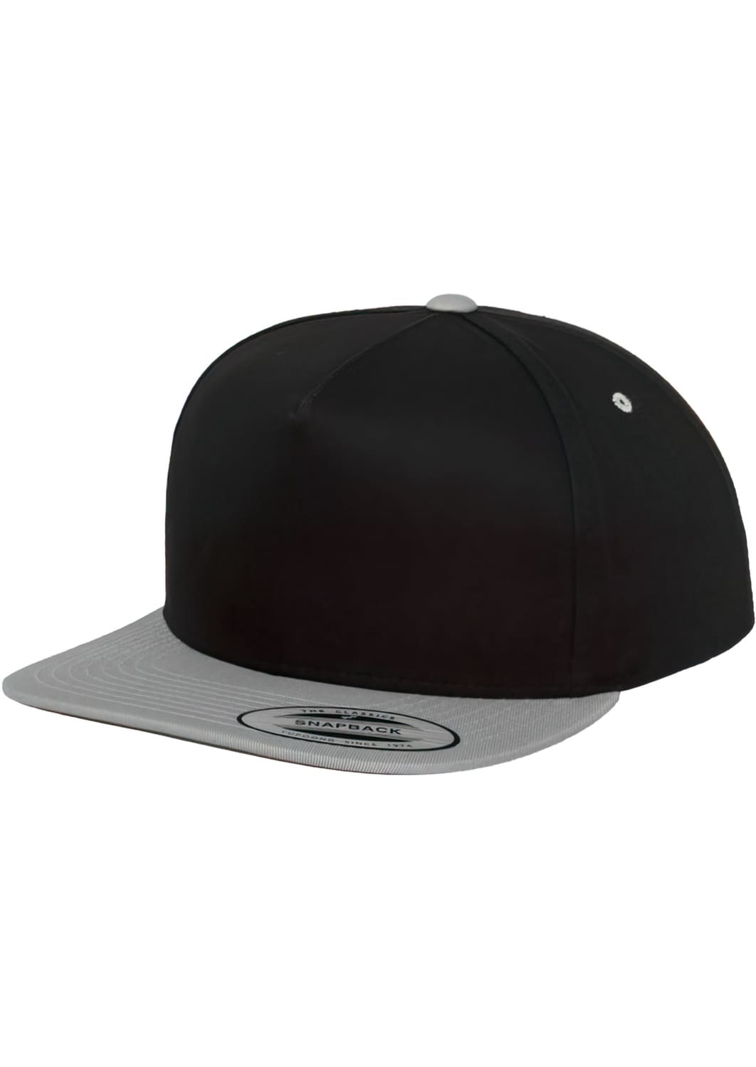 FF-6007T-00286-0050 Cappellino snapback Classic 5 Panel Flexfit nero/argento