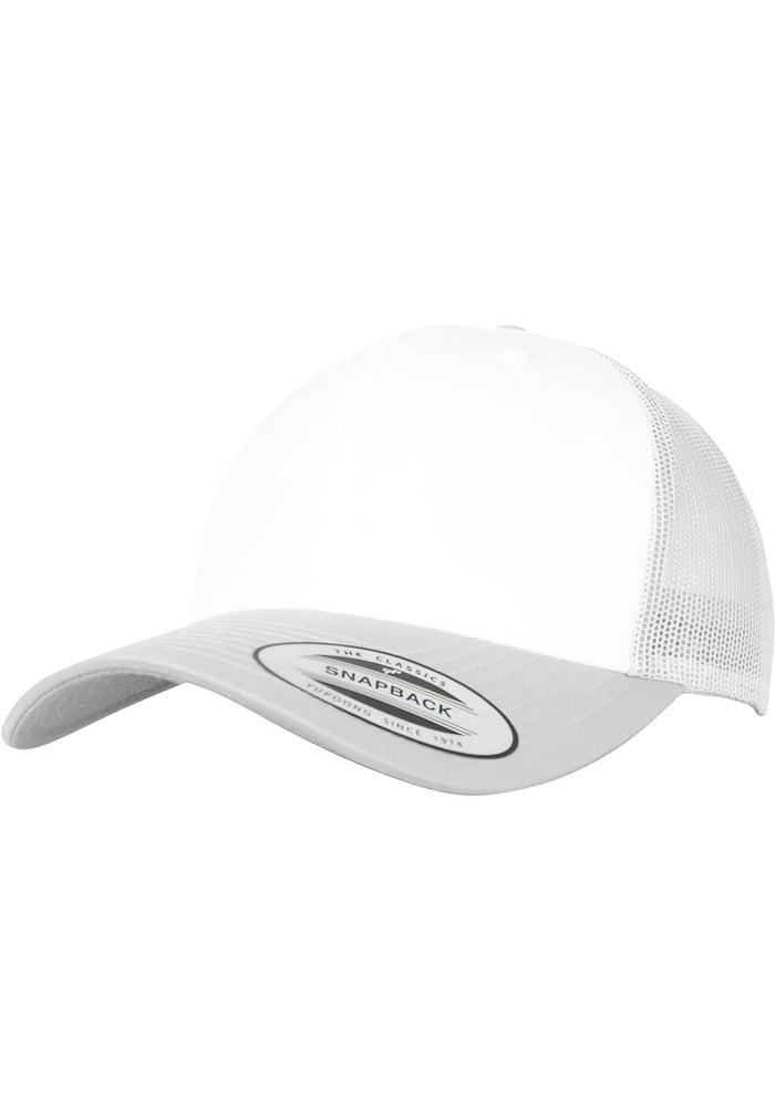 FF-6606CF-01129-0050 Cappellino trucker Retro Front Bianco Flexfit argento/bianco/argento