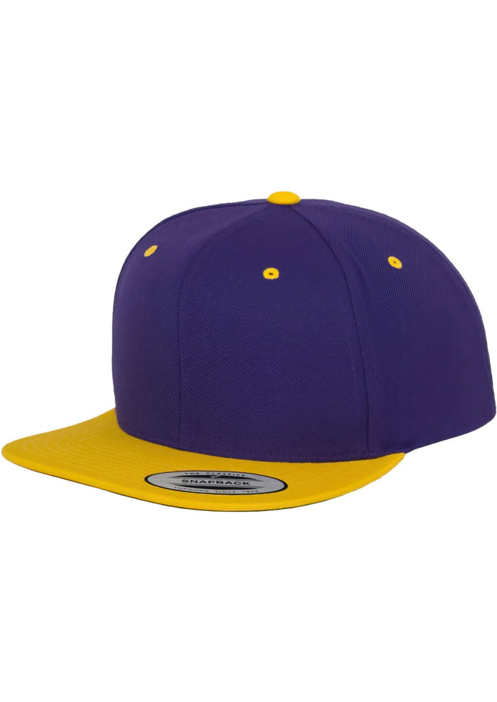 FF-6089MT-00599-0050 Cappellino snapback Classic 2-Tone Flexfit viola/oro