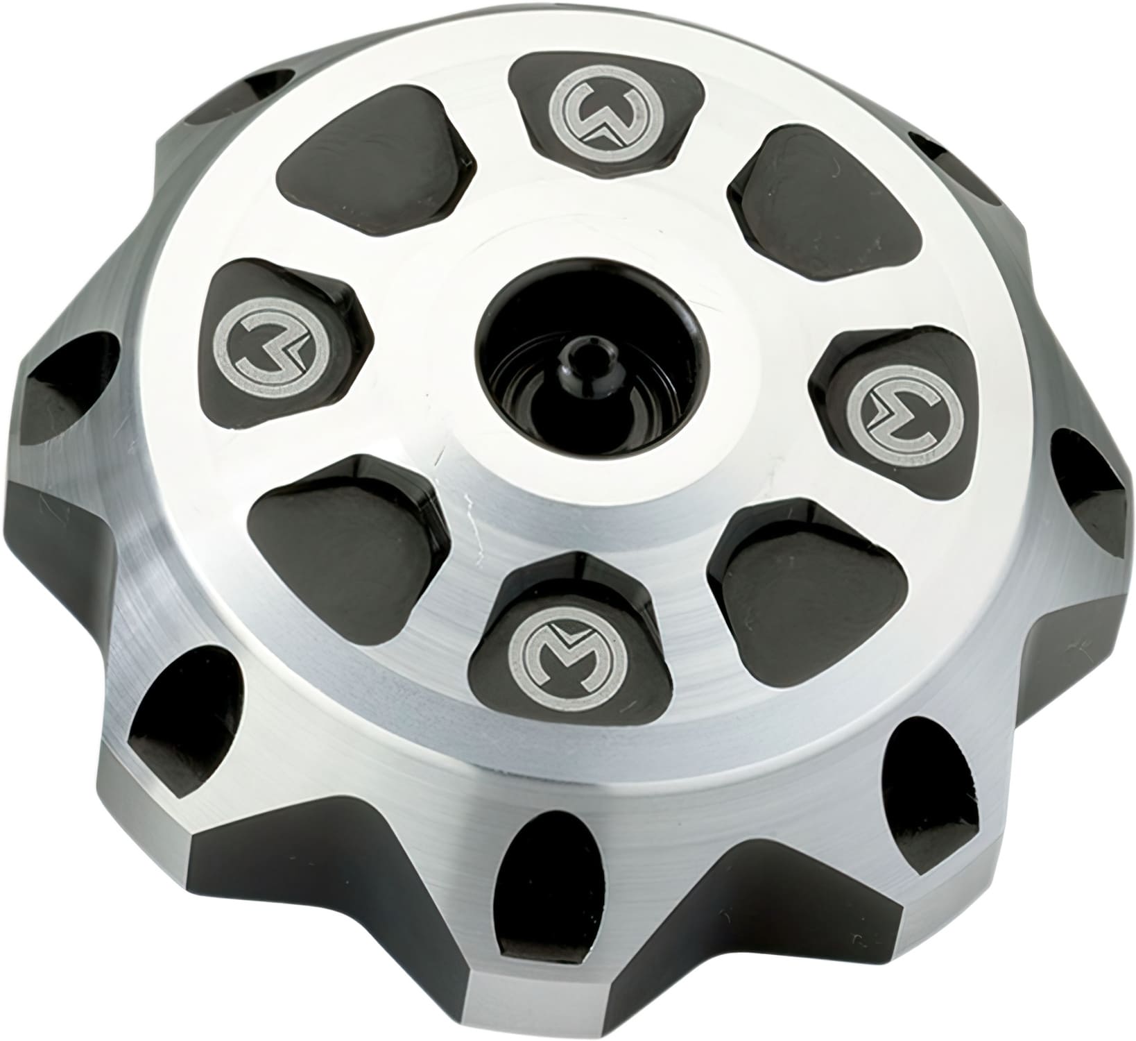 MR07030333 Tappo Serbatoio alluminio Moose Racing KXF / RMZ argenteo / nero, COD: MR07030333