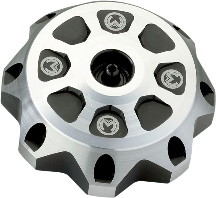 MR07030329 Tappo Serbatoio alluminio Moose Racing KX / YZ argenteo / nero, COD: MR07030329
