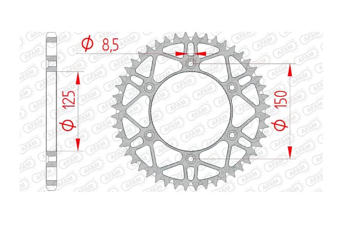 1074718002 Corona Afam acciaio autopulente Z49 KTM / Husqvarna, COD: '1074718002