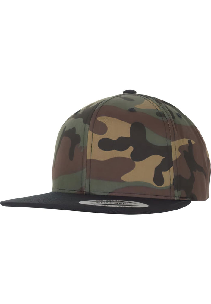 FF-6089TC-00931-0050 Cappellino snapback Classic 2-Tone Flexfit Camo verde camo/nero
