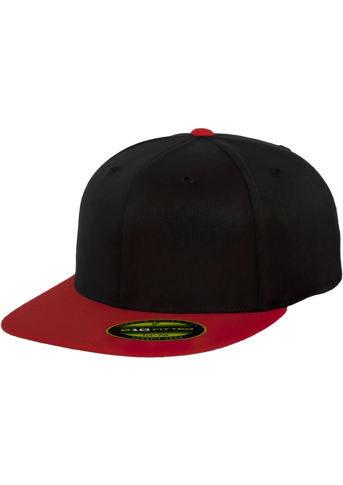 FF-6210T-00044-0067 Cappellino snapback Premium Fitted 210 Flexfit 2-Tone nero/rosso L/XL