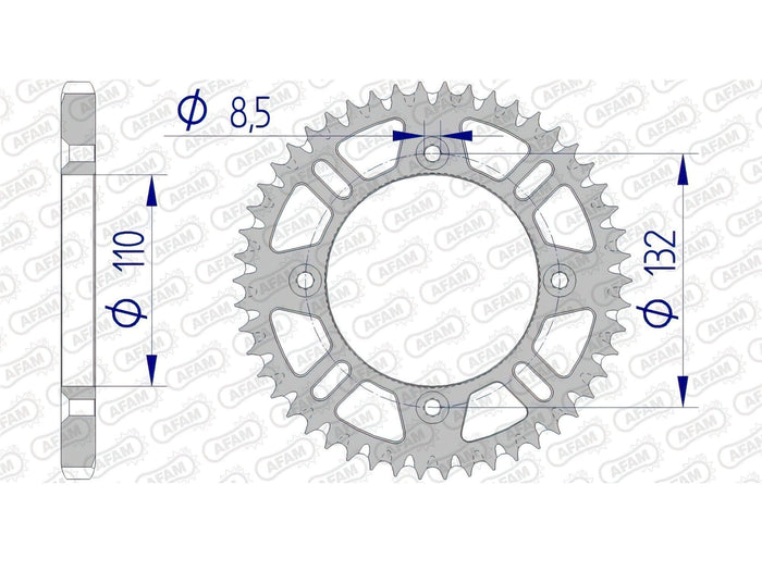 1074726002 Corona Afam 428 alluminio Z47 SX / TC 85, COD: '1074726002