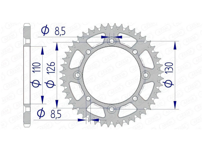1074598001 Corona Afam alluminio autopulente Z46 KX 65, COD: '1074598001