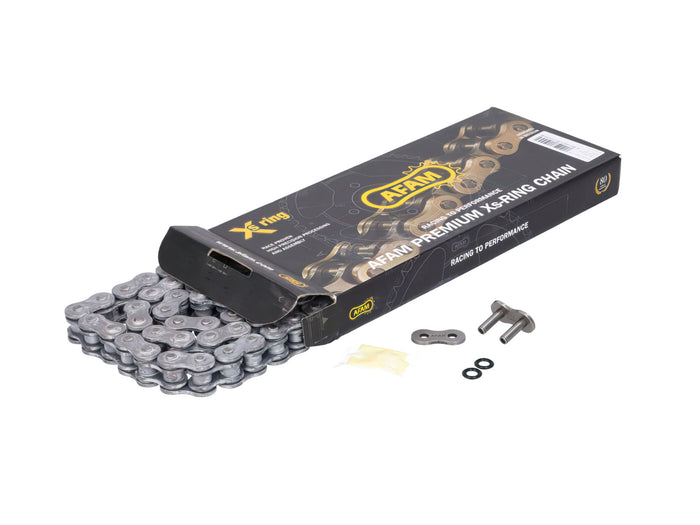 AFAM520XMR3-116L Catena AFAM XS-Ring rinforzato nero 520 XMR3 116 maglie, COD: AFAM520XMR3-116L
