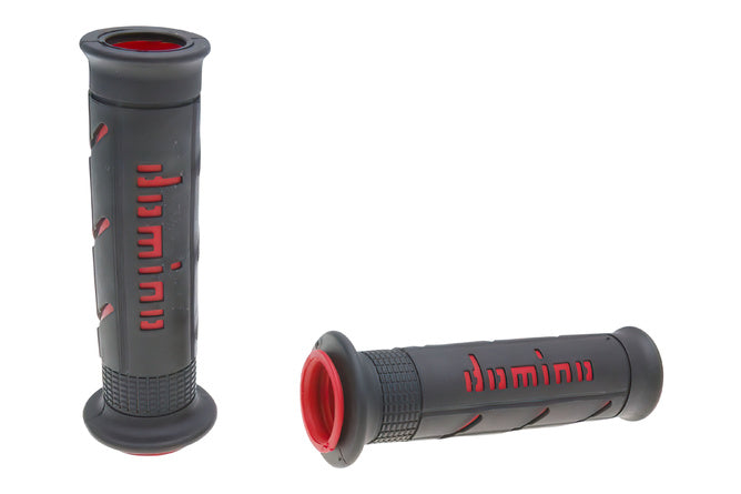 DOM37056RP Manopole Domino A250 On-Road nero / rosso (aperto) - Billaricambi SRLS