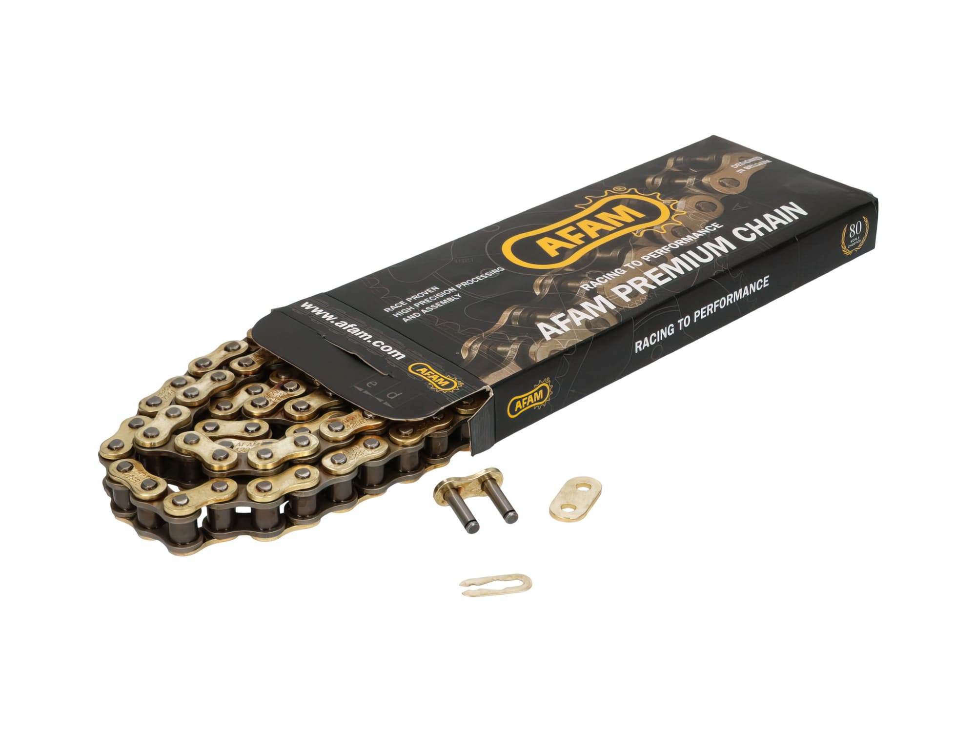 AFAM428R1-G-142 Catena AFAM rinforzato oro 428 R1-G 142 maglie