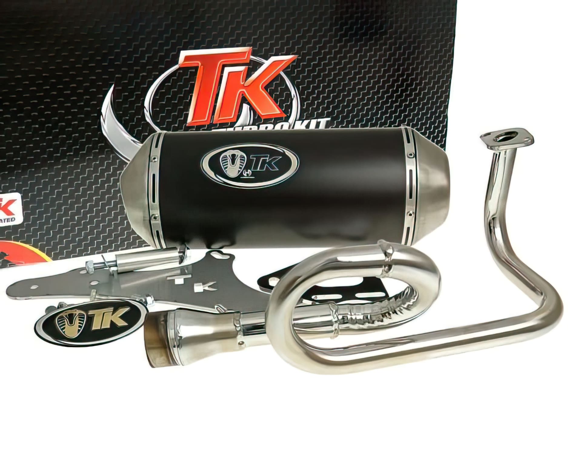 TK-M4T61-N Marmitta Turbo Kit GMax GY6 (139QMB / 139 QMA), COD: TK-M4T61-N