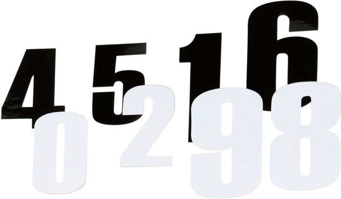 MR43100673 Adesivo Numero di Gara bianco 15 cm # 3, COD: MR43100673