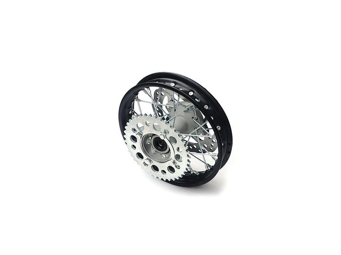 YCF-110-1101-01A Cerchio ruota posteriore 10x1.85 incl. pignone e disco freno YCF Pit Bike fino al 2020, COD: YCF-110-1101-01A