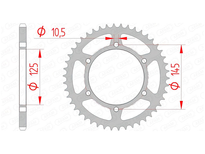 1074430004 Corona Afam acciaio Z48 XTX 660, COD: '1074430004