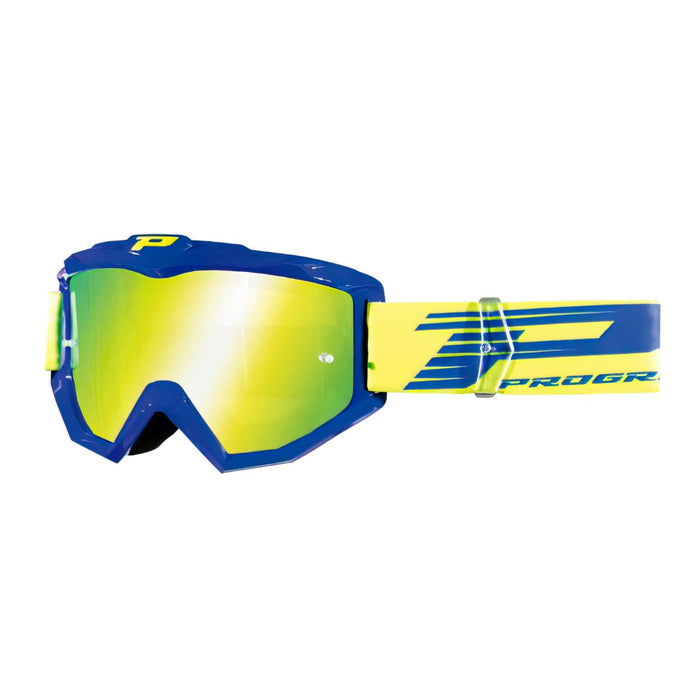 PG3201-FL-149863 Maschera cross ProGrip 3201 FL vetro specchiato giallo/blu, COD: PG3201-FL-149863